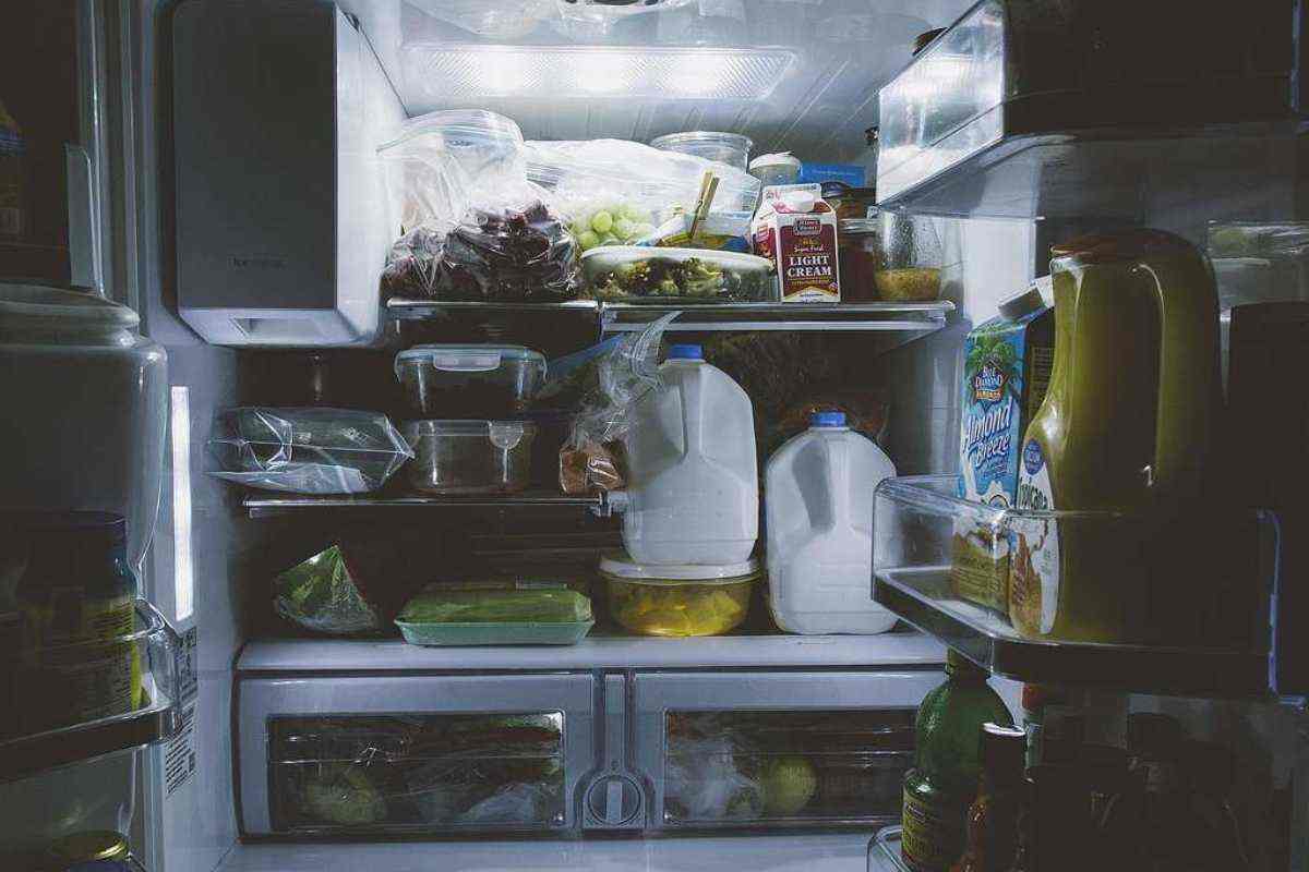 Frigorifero con alimenti 
