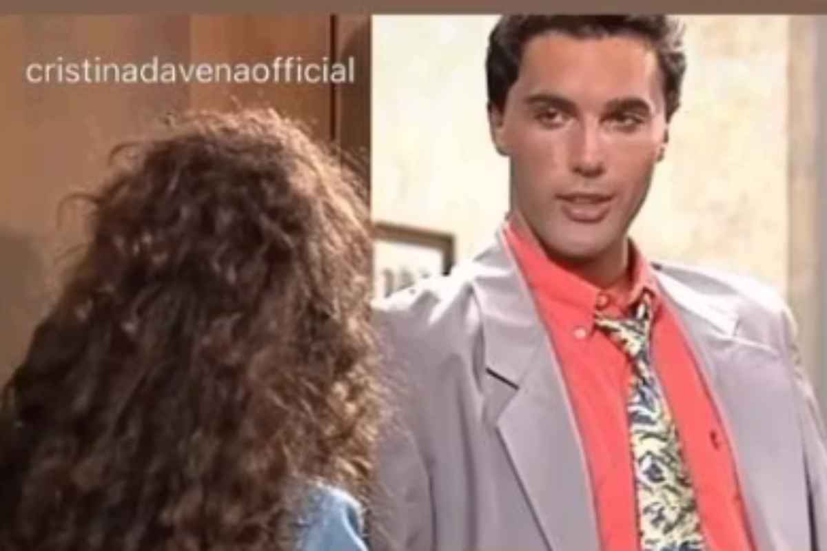 Federico Grassi in una delle serie con Cristina D'Avena