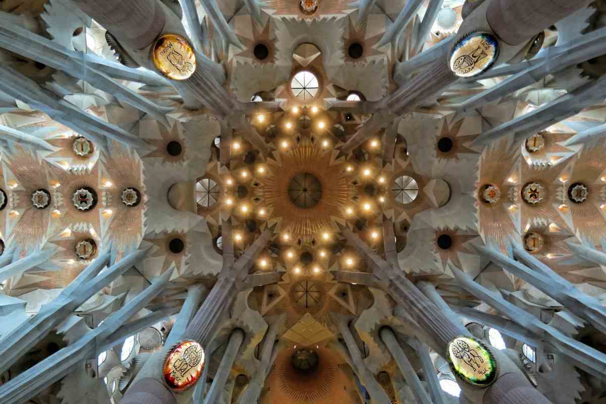 soffitto della Sagrada Familia