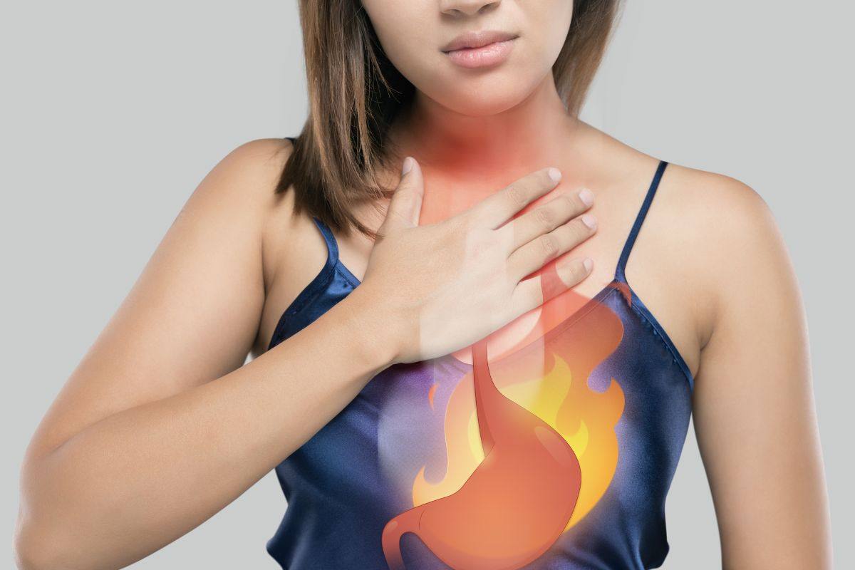 Ragazza con reflusso gastrico