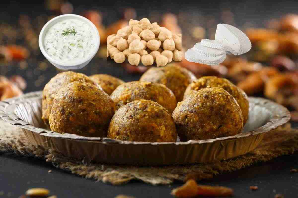 polpette con ceci ricotta e salsa yogurt
