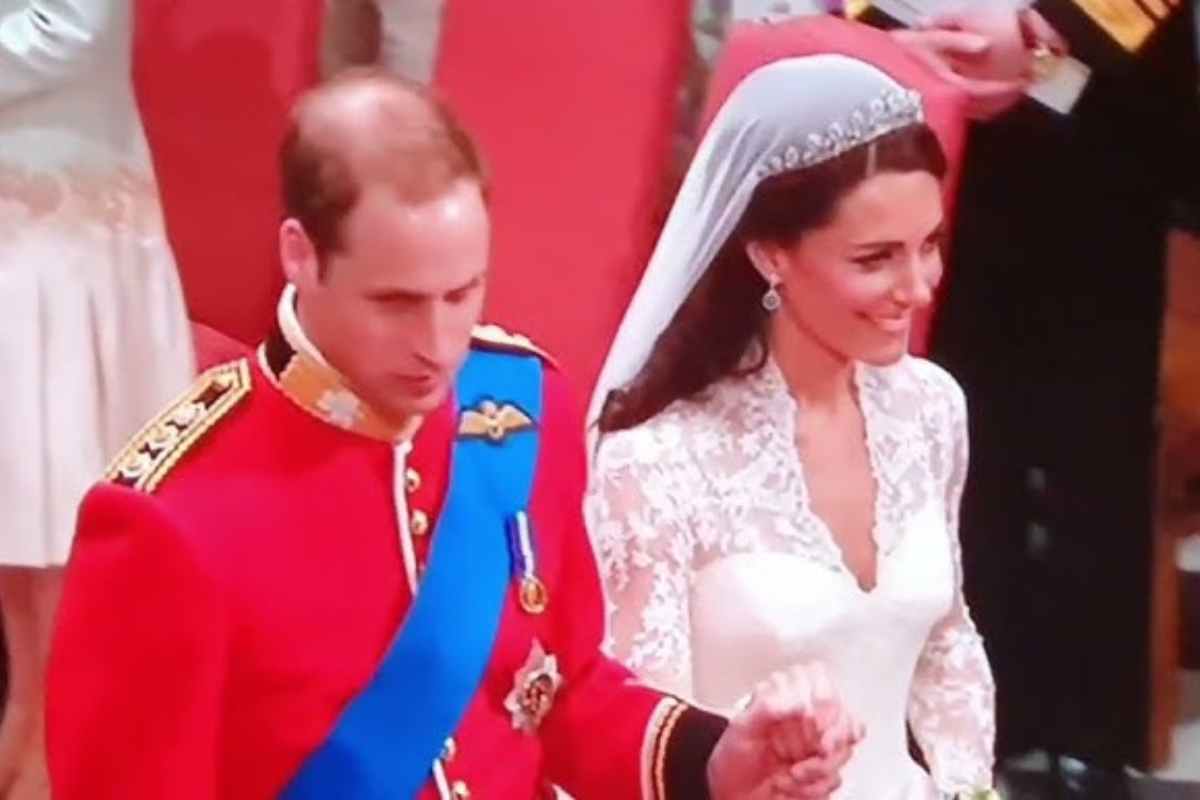 Il principe William e Kate Middleton nel giorno delle nozze
