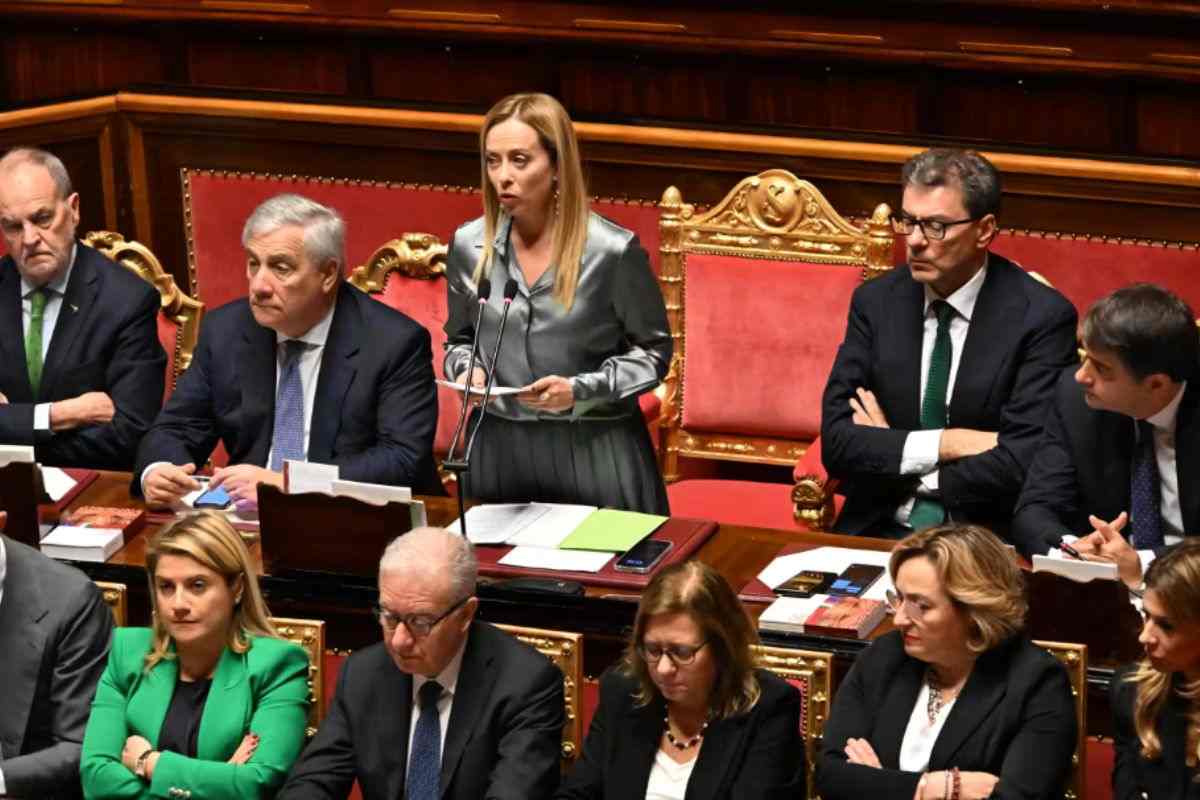 Giorgia Meloni discorso Camera Senato
