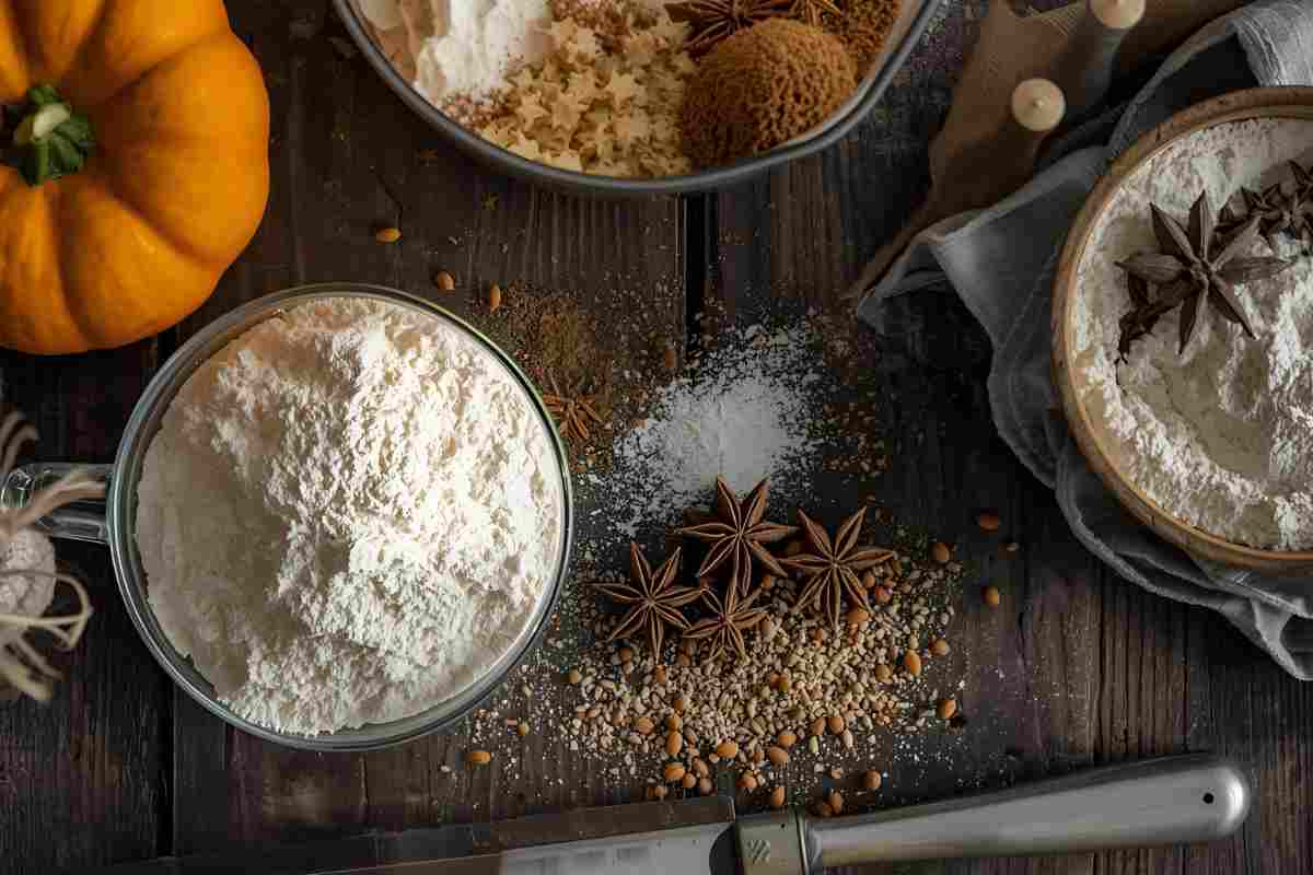 ingredienti per preparare il pane alla zucca
