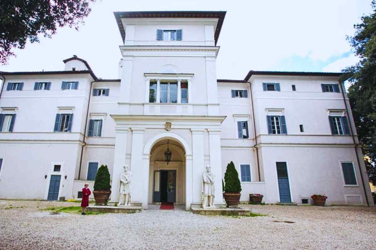 L'entrata della villa nel I Municipio di Roma