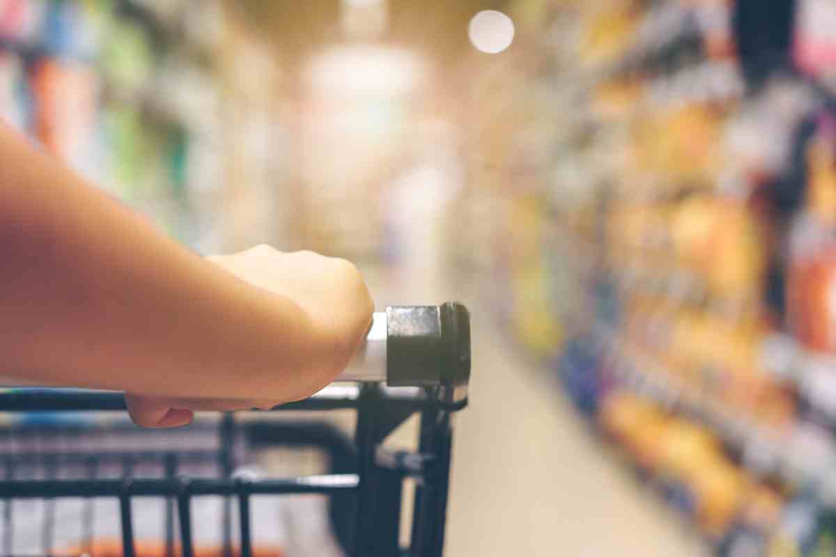 carrello in un supermercato
