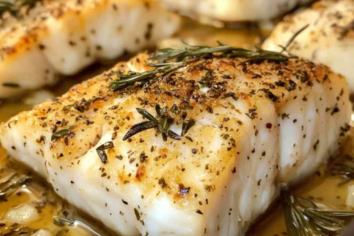 Merluzzo al forno due ingredienti