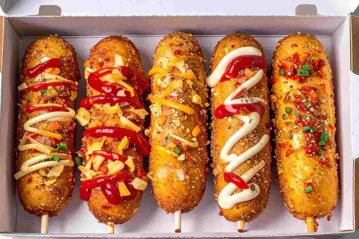 corn dog di diversi gusti