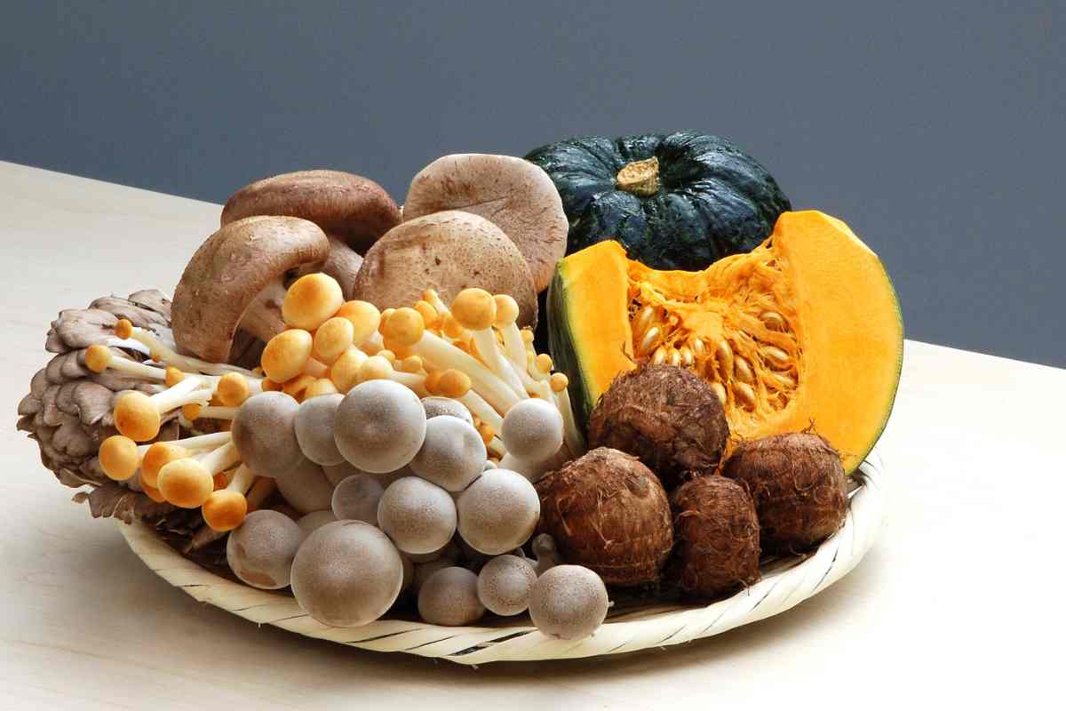 funghi e zucca