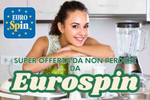 donna elettrodomestici logo eurospin scritta