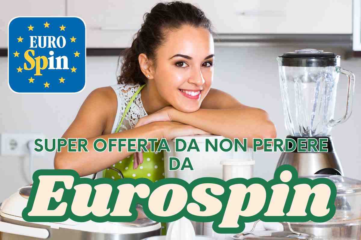 donna elettrodomestici logo eurospin scritta
