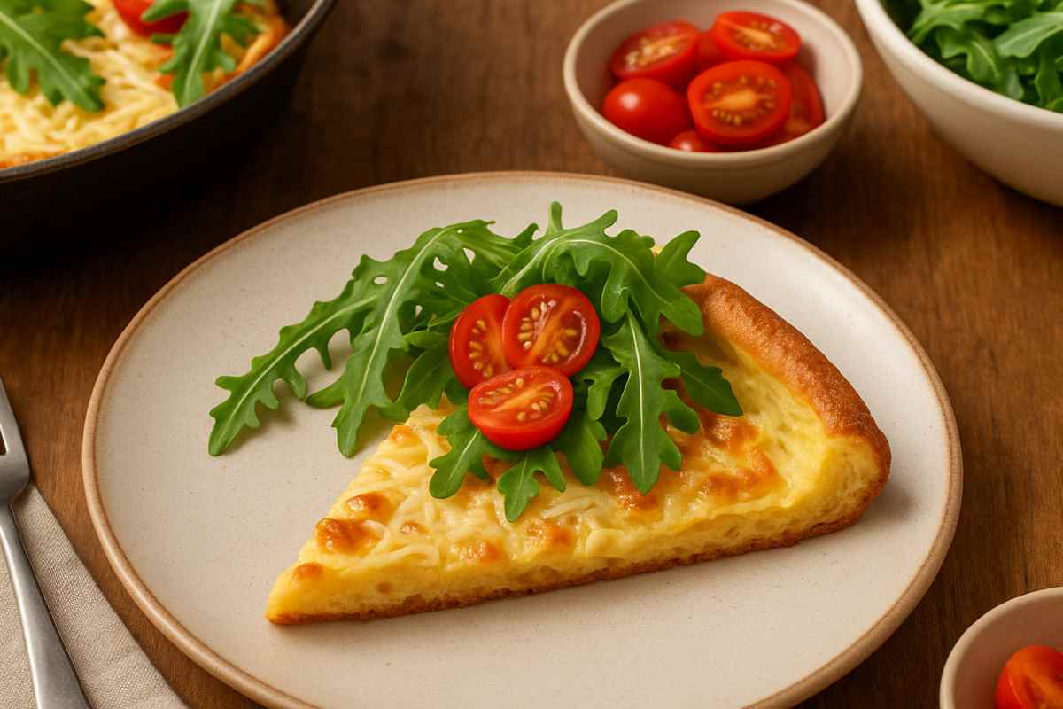 fetta di pancake salato