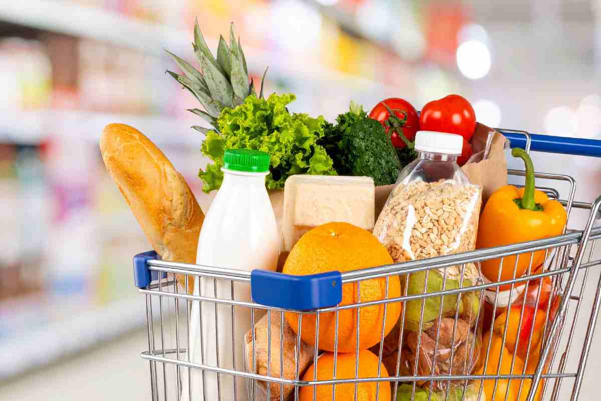 carrello spesa pieno